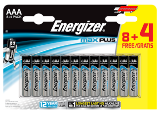 PILES AAA LR03 1.5V MAX+ B8+4 EMPLR038+4C .