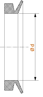 JOINT V-RING NBR V150A