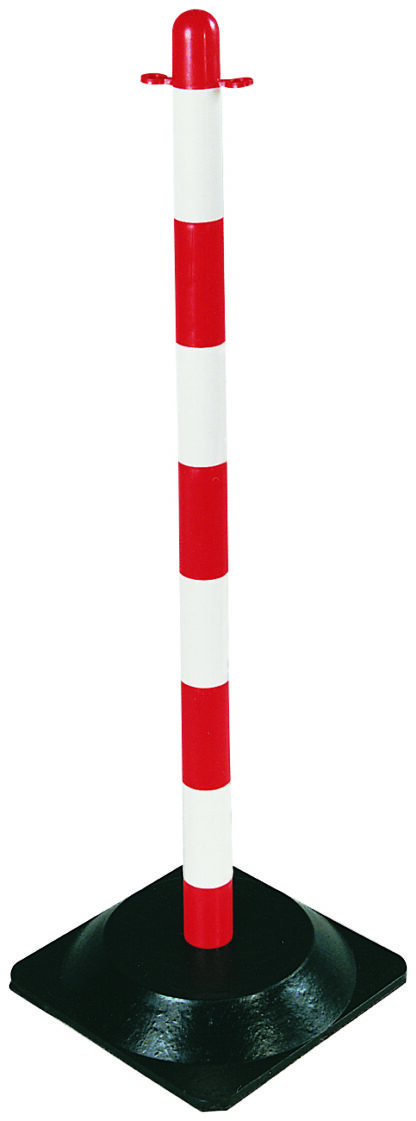 POTEAU PLAST.+PIED 530301 ROUGE/BLANC